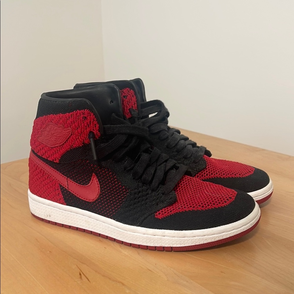 Nike Jordan Black and Red High-Top Sneakers